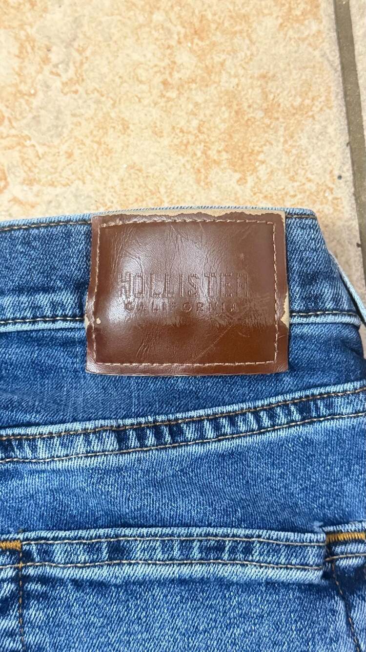 Hollister Epic Flex Straight Leg Jeans Men's Blue Denim - Picture 7 of 7